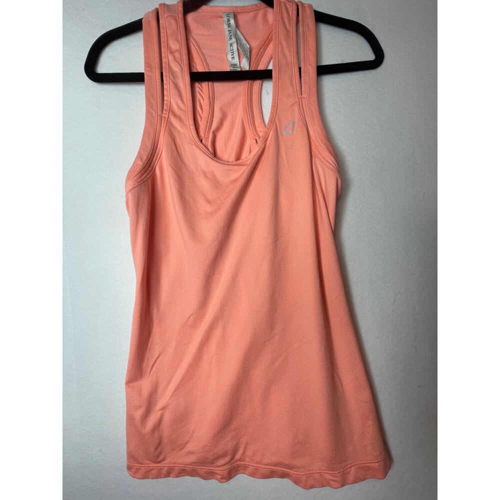 Lorna Jane Tank Top Womens Medium Black Activewear Scoop Neck